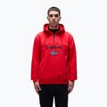 Vyriškas džemperis Napapijri Burgee Half Zip Hooded 2.0 red goji