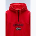 Vyriškas džemperis Napapijri Burgee Half Zip Hooded 2.0 red goji 7