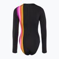 Hurley Fiji Fantasy Tie Back Moterų maudymosi kostiumas Surf Suit black 2