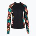 "Hurley" moteriška plaukimo striukė ilgomis rankovėmis "Fiji Fantasy Zip Front Rashguard" juoda