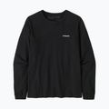 Moteriški marškinėliai ilgomis rankovėmis Patagonia P-6 Logo Responsibili-Tee black 3