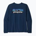 Moteriški trekingo marškinėliai Patagonia P-6 Logo Responsibili-Tee LS tidepool blue 9