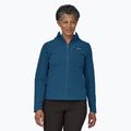 Moteriška softshell striukė Patagonia R1 CrossStrata Hoody lagom blue