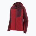 Moteriška softshell striukė Patagonia R1 CrossStrata Hoody touring red 9