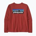 Moteriški trekingo marškinėliai Patagonia P-6 Logo Responsibili-Tee LS burl red 6