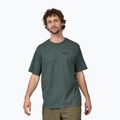 Vyriški Patagonia P-6 Logo Responsibili-Tee trekingo marškinėliai nouveau green