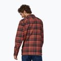 Vyriški marškiniai Patagonia Organic Cotton MW Fjord Flannel ice caps/burl red 2