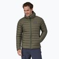 Vyriška pūsta striukė Patagonia Down Sweater Hoody basin green