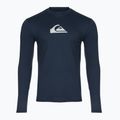 Vyriški plaukimo marškinėliai ilgomis rankovėmis Quiksilver Solid Streak navy blazer/grey