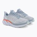Moteriški bėgimo bateliai HOKA Clifton 8 Wide blue fog/plein air 4