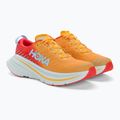HOKA Bondi X fiesta/amber yellow vyriški bėgimo bateliai 4