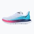 Moteriški bėgimo bateliai HOKA Mach 5 white/scuba blue 9