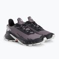 Salomon Alphacross 4 moteriški bėgimo bateliai moonscape/black/lunr 4