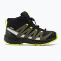 Salomon Xa Pro V8 Mid CSWP vaikiški trekingo batai juodi/deep lichen green/y 2