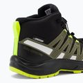 Salomon Xa Pro V8 Mid CSWP vaikiški trekingo batai juodi/deep lichen green/y 9