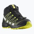 Salomon Xa Pro V8 Mid CSWP vaikiški trekingo batai juodi/deep lichen green/y 10