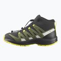 Salomon Xa Pro V8 Mid CSWP vaikiški trekingo batai juodi/deep lichen green/y 12