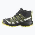 Vaikiški žygio batai Salomon Xa Pro V8 Mid CSWP black/deep lichen green/safety yellow 3