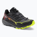 Salomon Thundercross vyriški bėgimo bateliai black/quiet shade/fiery coral