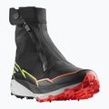 Vyriški bėgimo batai Salomon Winter Cross Spike black/fiery coral/safety yellow 9
