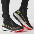 Vyriški bėgimo batai Salomon Winter Cross Spike black/fiery coral/safety yellow 15