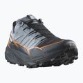 Salomon Thundercross GTX vyriški bėgimo bateliai flint stone/carbon/orange pepper