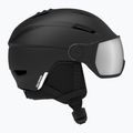 Salomon Pioneer Visor juodas/sidabrinis slidinėjimo šalmas