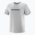 Vyriški marškinėliai Salomon Logo Performance heather grey 3