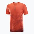 Vyriški bėgimo marškinėliai Salomon S/Lab Ultra Tee Aop burnt sienna 4