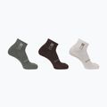 Kojinės Salomon Everyday Ankle 3 poros silver cloud/sedona sage