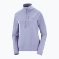 Moteriškas žygio džemperis Salomon Essential Lightwarm Half Zip blue granite 6