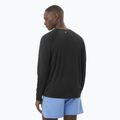 Vyriški bėgimo marškinėliai ilgomis rankovėmis Salomon SHAKEout Core deep black 2