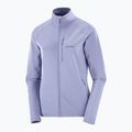 Moteriškas žygio džemperis Salomon Lightwarm Full Zip blue granite 6