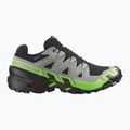 Vyriški bėgimo bateliai Salomon Speedcross 6 GTX black/alloy/green gecko 2