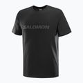 Vyriški marškinėliai Salomon Big Logo Tee deep black 4
