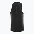 Vyriškas bėgimo tank topas Salomon Sense Aero Singlet GFX deep black 5