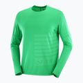 Vyriški bėgimo marškinėliai ilgomis rankovėmis Salomon Sense Aero Tee GFX parakeet/spearmint