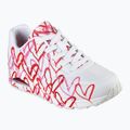 Moteriški batai SKECHERS JGoldcrown Uno Spread The Love white/red/pink 8