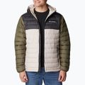Vyriška pūkinė striukė Columbia Powder Lite su gobtuvu dark stone/shark/stone green