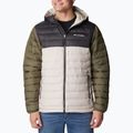 Vyriška pūkinė striukė Columbia Powder Lite su gobtuvu dark stone/shark/stone green 4