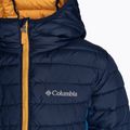 Columbia Powder Lite Hooded šviesiai indigo/collegiate navy pūkinė striukė vaikams 3