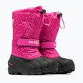 Sorel Flurry Print Girls fuchsia fizz/black vaikiški trekingo batai 13