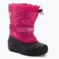 Sorel Flurry Print Girls fuchsia fizz/black vaikiški trekingo batai