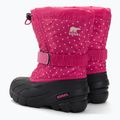 Sorel Flurry Print Girls fuchsia fizz/black vaikiški trekingo batai 3