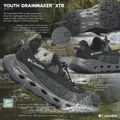 Vaikiški batai Columbia Youth Drainmaker XTR black/pure silver 8