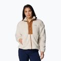 Moteriškas džemperis Columbia Boundless Discovery Sherpa Full Zip II chalk/camel brown