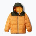 Vaikiška pašiltinta striukė Columbia Puffect Hooded sunstone/greenscape