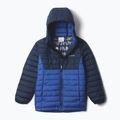 Vaikiška pūsta striukė Columbia Powder Lite II Hooded mountain blue/ collegiate navy