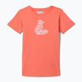 Vaikiški žygio marškinėliai Columbia Mission Lake Graphic hot coral/foxy swirl