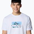 Vyriški marškinėliai Columbia Ice Lake II SS Tee white/peak direction 4